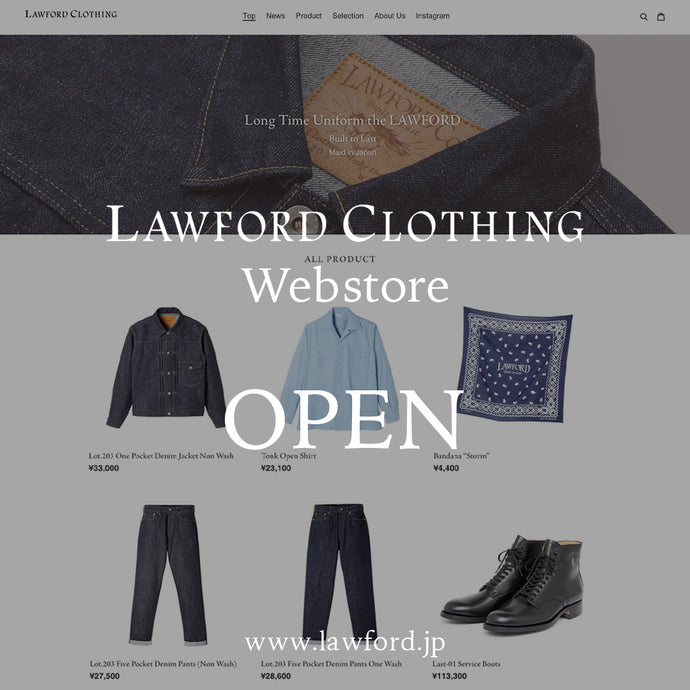 LAWFORD CLOTHING Webstore Open