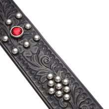 Load image into Gallery viewer, Brilliantly Jeweled Belt "Alternating Square and Diamond" (CODINA LEATHER x LAWFORD CLOTHING)