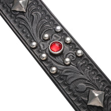 Load image into Gallery viewer, Brilliantly Jeweled Belt "Alternating Square and Diamond" (CODINA LEATHER x LAWFORD CLOTHING)