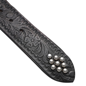 Brilliantly Jeweled Belt "Alternating Square and Diamond" (CODINA LEATHER x LAWFORD CLOTHING)
